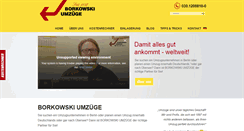 Desktop Screenshot of borkowski-umzuege.de